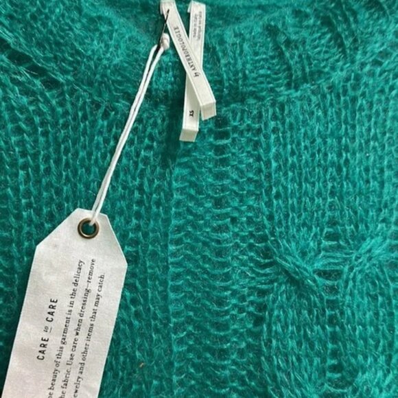 Anthropologie The Posey Stitchy Distressed Wool-blend Sweater (NEW) - Picture 2 of 5